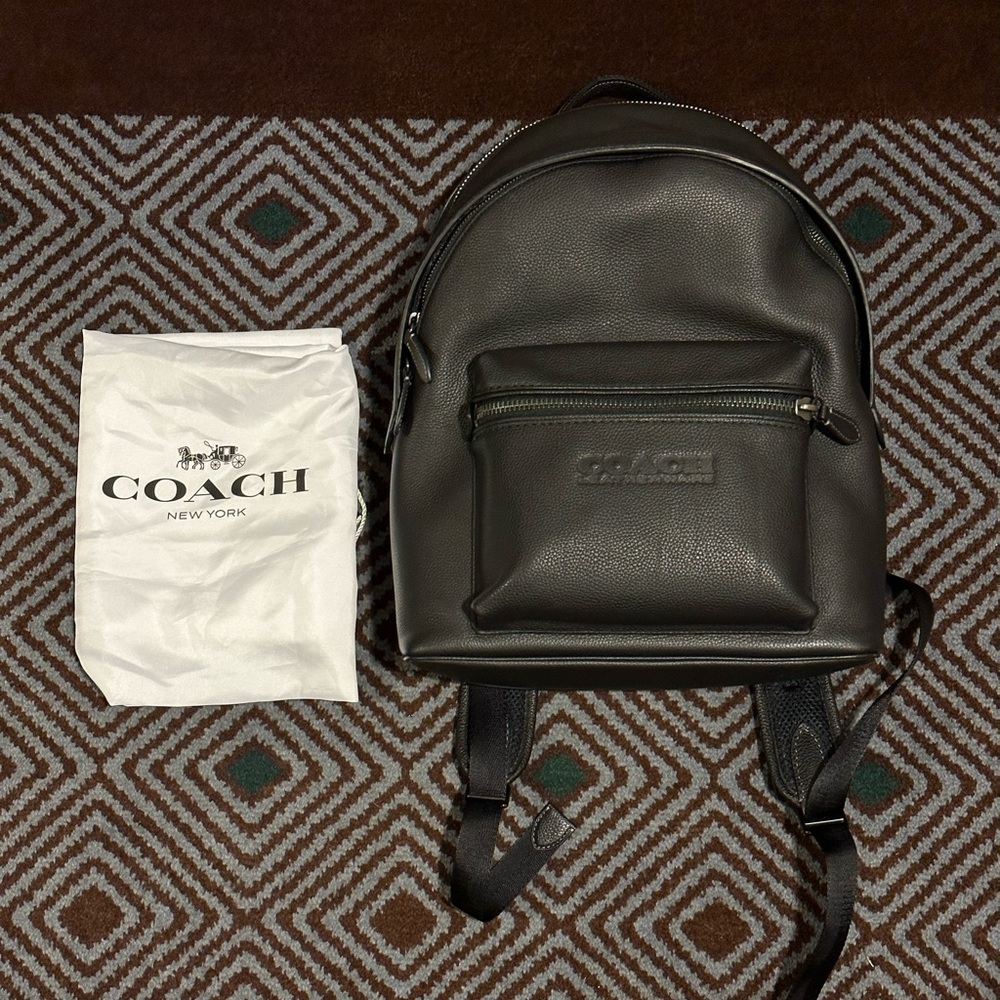 Coach Charter Backpack (all black)